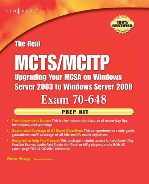 Cover of the book The Real MCTS/MCITP Exam 70-648 Prep Kit by Brien Posey, Elsevier Science