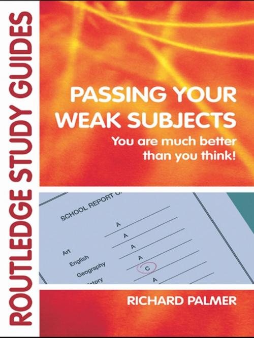 Cover of the book Passing Your Weak Subjects by Richard Palmer, Taylor and Francis