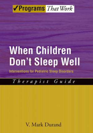 Cover of the book When Children Don't Sleep Well by José van Dijck, Thomas Poell, Martijn de Waal