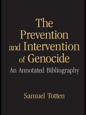 Book cover of The Prevention and Intervention of Genocide