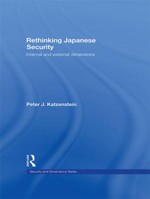 Book cover of Rethinking Japanese Security