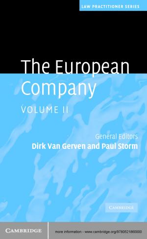 Cover of the book The European Company: Volume 2 by Theresa Biberauer, Anders Holmberg, Ian Roberts, Michelle Sheehan