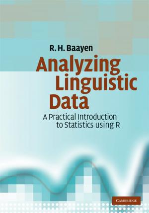 Cover of the book Analyzing Linguistic Data by Mark Thornton Burnett
