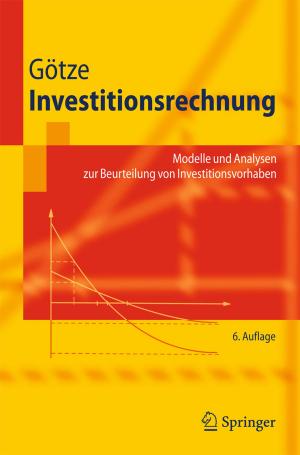 Cover of the book Investitionsrechnung by Alexander Malkwitz, Norbert Mittelstädt, Jens Bierwisch, Johann Ehlers, Thies Helbig, Ralf Steding