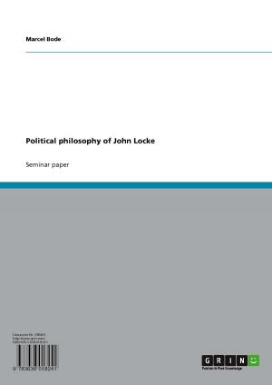 Cover of the book Political philosophy of John Locke by Daniel Joachim
