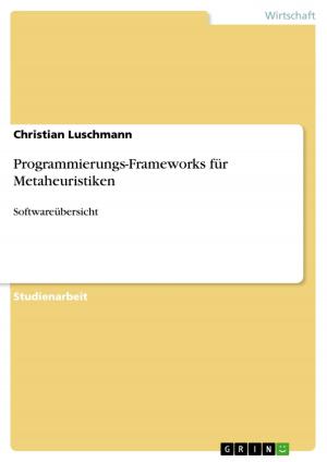 Cover of the book Programmierungs-Frameworks für Metaheuristiken by Jan Stolzewski