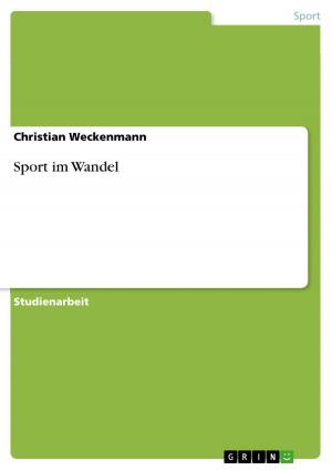 Cover of the book Sport im Wandel by Stefan Redlin