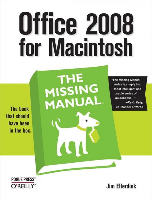 Cover of the book Office 2008 for Macintosh: The Missing Manual by Jim Elferdink, O'Reilly Media
