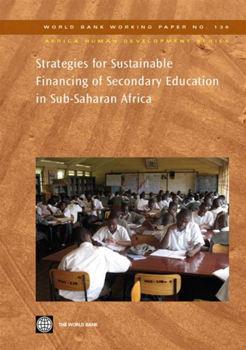Cover of the book Strategies For Sustainable Financing Of Secondary Education In Sub-Saharan Africa : by Lewin Keith M., World Bank