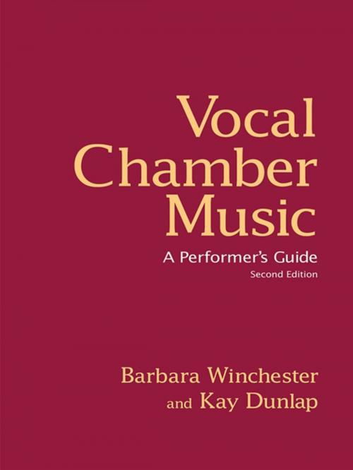 Cover of the book Vocal Chamber Music by Barbara Winchester, Kay Dunlap, Taylor and Francis