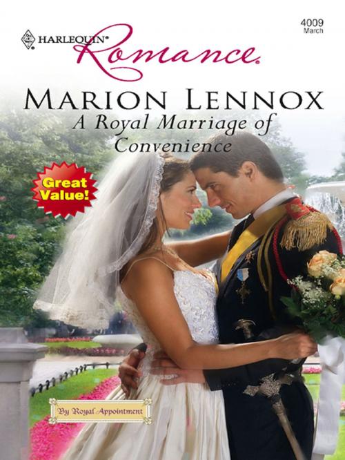 Cover of the book A Royal Marriage of Convenience by Marion Lennox, Harlequin