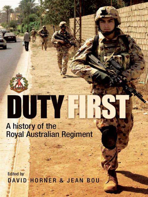 Cover of the book Duty First by David Horner, Jean Bou, Allen & Unwin