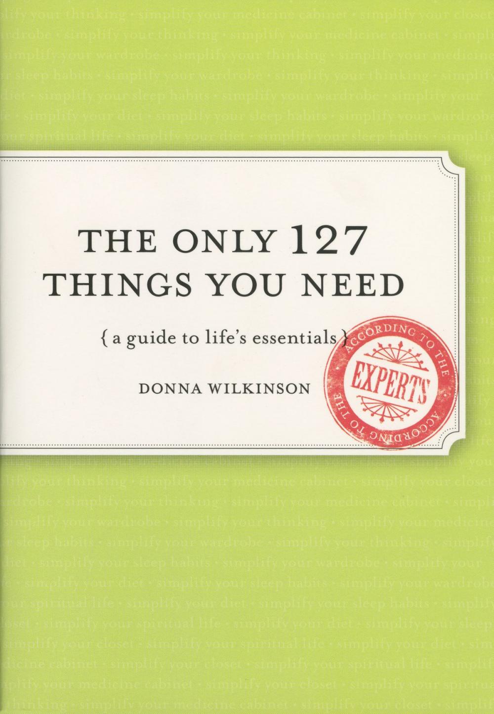 Big bigCover of The Only 127 Things You Need