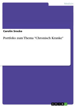 Cover of the book Portfolio zum Thema 'Chronisch Kranke' by Jannik Nitz