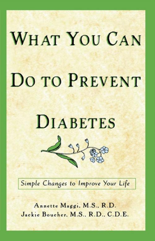 Cover of the book What You Can Do to Prevent Diabetes by Annette Maggi, M.S., R.D., Jackie Boucher, M.S., R.D., C.D.E., Turner Publishing Company