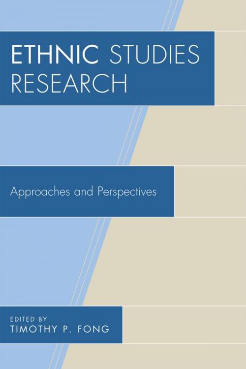 Cover of the book Ethnic Studies Research by Timothy P. Fong, AltaMira Press