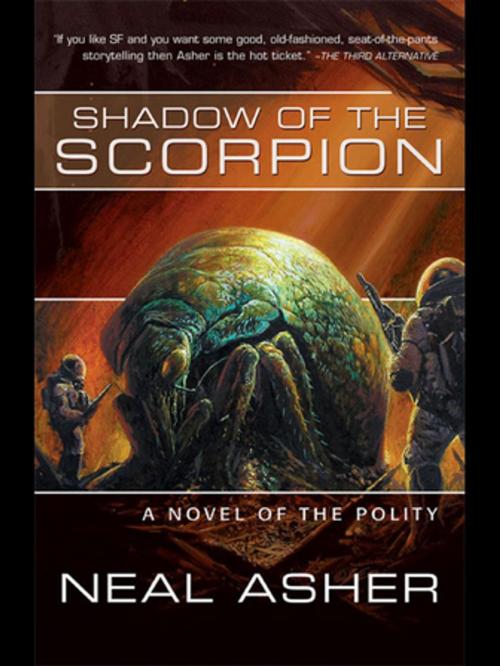 Cover of the book Shadow of the Scorpion by Neal Asher, Night Shade Books