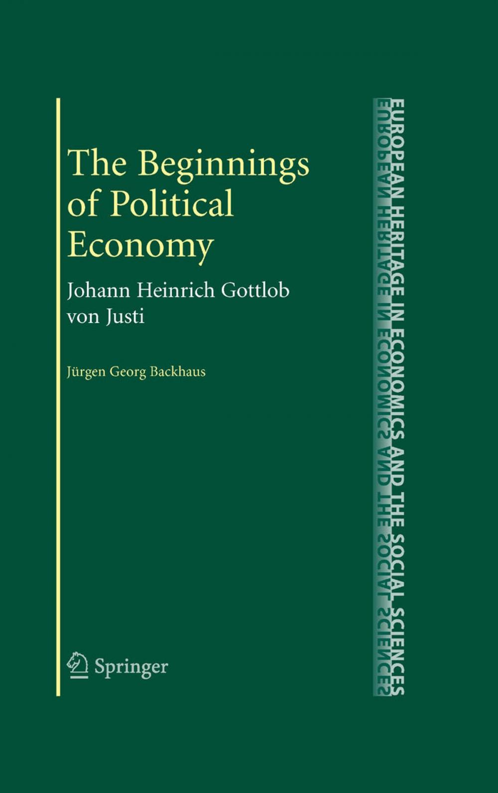 Big bigCover of The Beginnings of Political Economy
