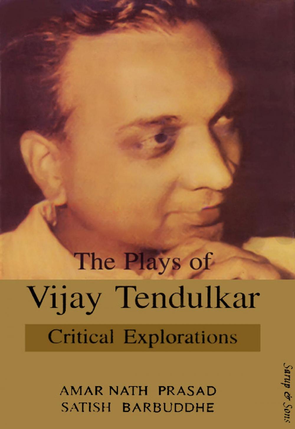 Big bigCover of The Plays of Vijay Tendulkar Critical Explorations
