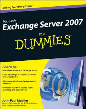 Cover of the book Microsoft Exchange Server 2007 For Dummies by Vasileios Argyriou, Jesus Martinez Del Rincon, Barbara Villarini, Alexis Roche
