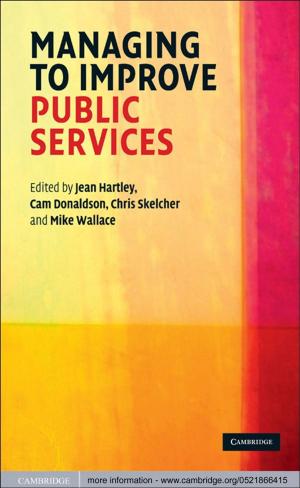 Cover of the book Managing to Improve Public Services by Idit Dobbs-Weinstein