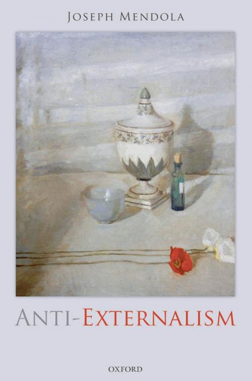 Cover of the book Anti-Externalism by Joseph Mendola, OUP Oxford