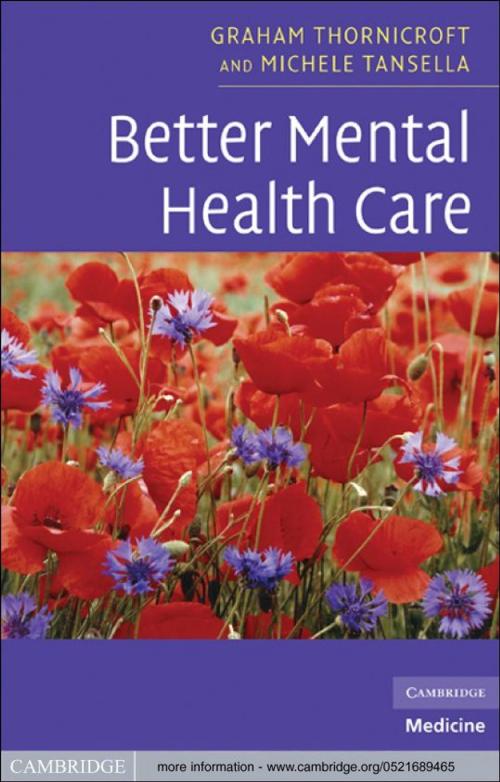 Cover of the book Better Mental Health Care by Graham Thornicroft, Michele Tansella, Cambridge University Press