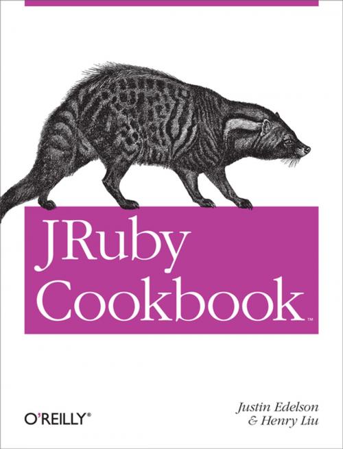 Cover of the book JRuby Cookbook by Justin Edelson, Henry Liu, O'Reilly Media