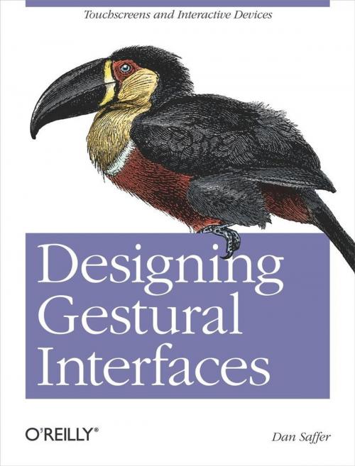 Cover of the book Designing Gestural Interfaces by Dan Saffer, O'Reilly Media