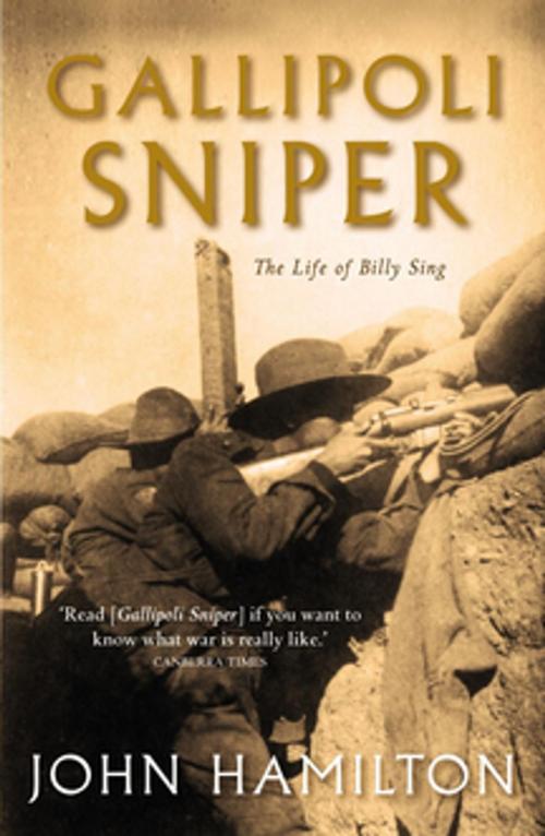 Cover of the book Gallipoli Sniper by John Hamilton, Pan Macmillan Australia