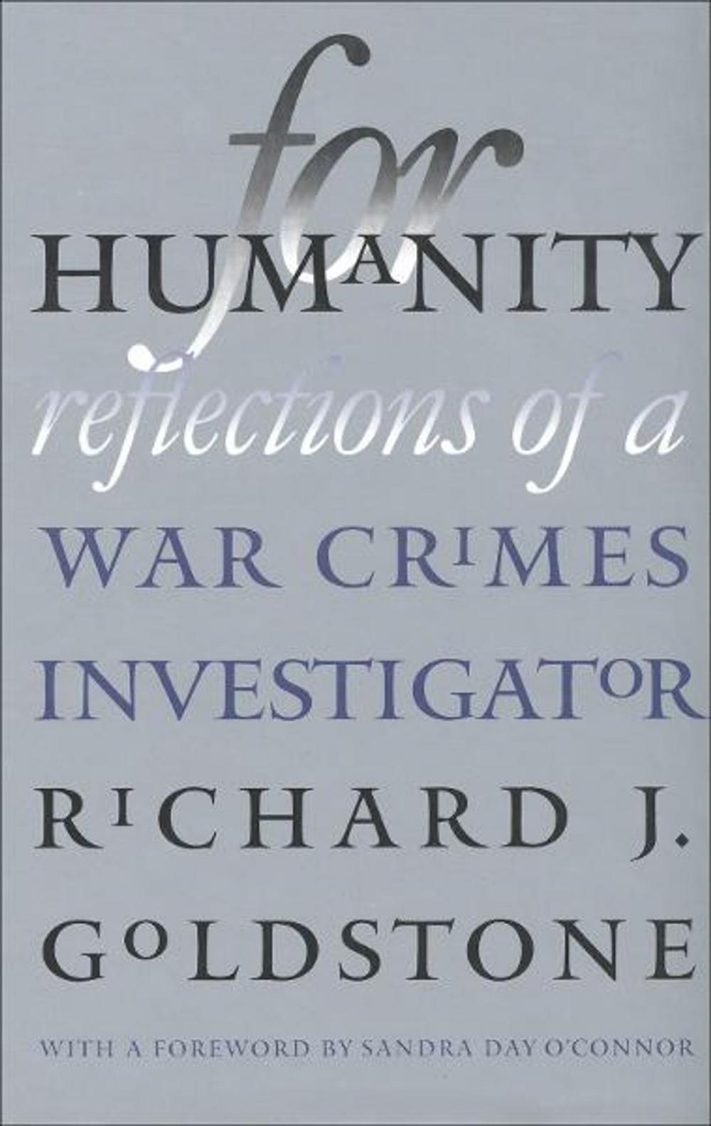 Big bigCover of For Humanity: Reflections of a War Crimes Investigator