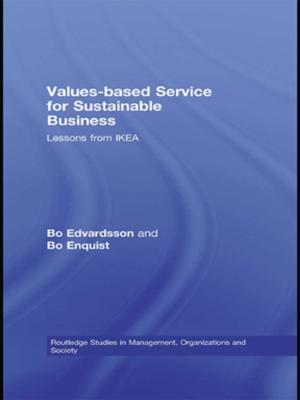 Book cover of Values-based Service for Sustainable Business
