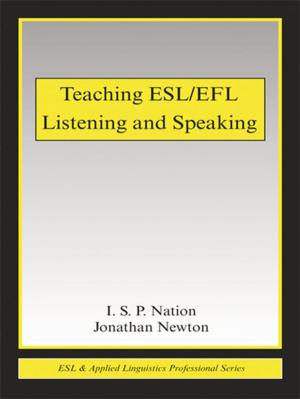Cover of the book Teaching ESL/EFL Listening and Speaking by Will Tuladhar-Douglas