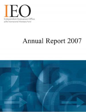 Cover of the book IEO Annual Report, 2007 by Sena Ms. Eken, John Mr. Laker, Shailendra  Mr. Anjaria