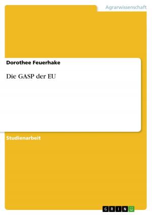 Cover of the book Die GASP der EU by Sophia Gerber