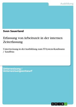 Cover of the book Erfassung von Arbeitszeit in der internen Zeiterfassung by Leopold Hensel
