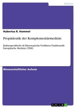 Book cover of Propädeutik der Komplementärmedizin