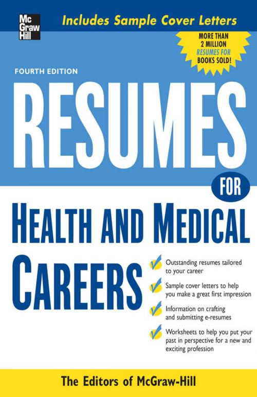 Cover of the book Resumes for Health and Medical Careers by Editors of VGM Career Books, McGraw-Hill Education