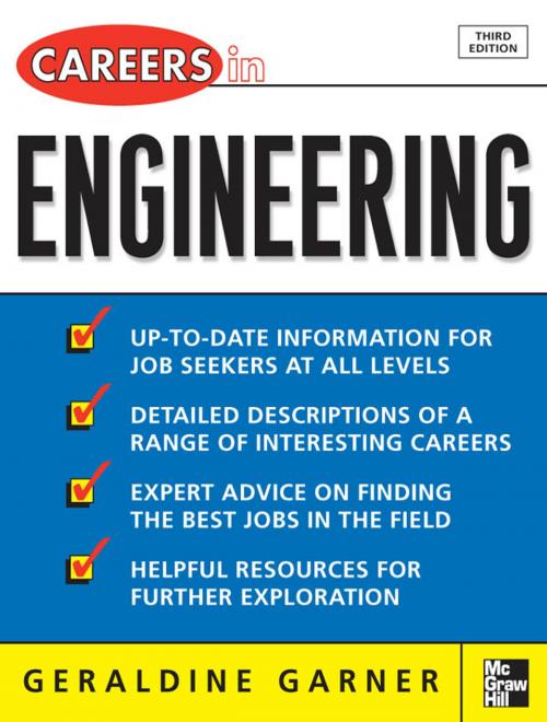 Cover of the book Careers in Engineering by Geraldine Garner, McGraw-Hill Education