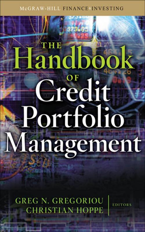 Cover of the book The Handbook of Credit Portfolio Management by Greg N. Gregoriou, Christian Hoppe, McGraw-Hill Education