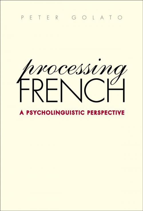 Cover of the book Processing French by Peter Golato, Yale University Press