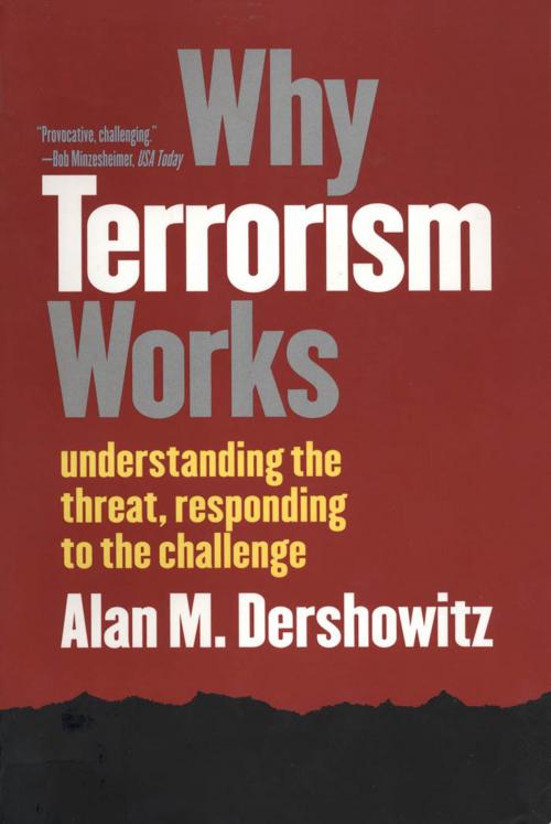 Cover of the book Why Terrorism Works by Alan M. Dershowitz, Yale University Press