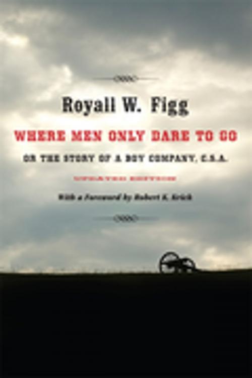 Cover of the book Where Men Only Dare to Go by Royall W. Figg, LSU Press