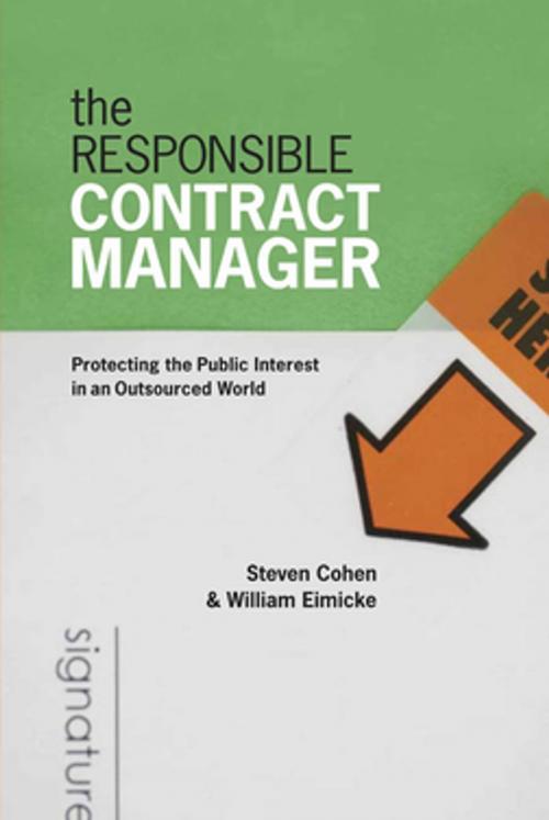 Cover of the book The Responsible Contract Manager by Steven Cohen, Georgetown University Press