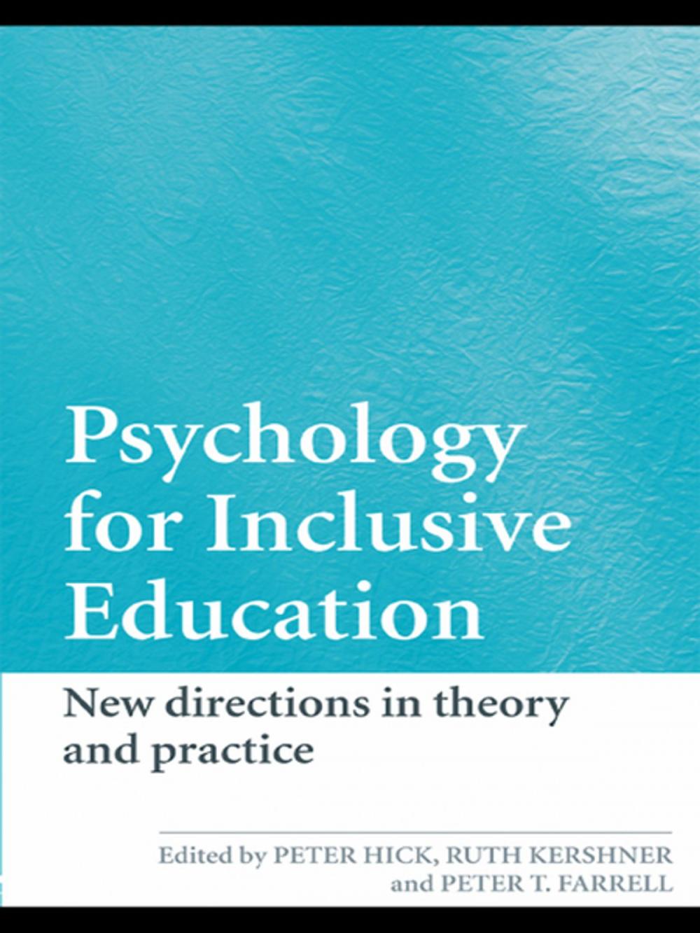 Big bigCover of Psychology for Inclusive Education