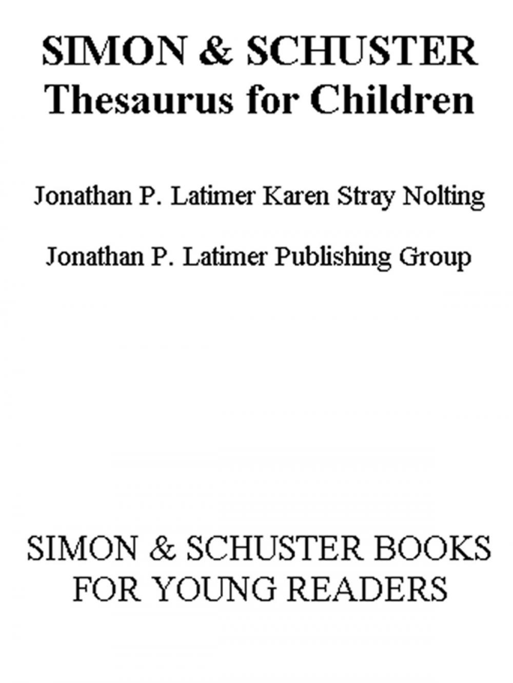Big bigCover of Simon & Schuster Thesaurus for Children