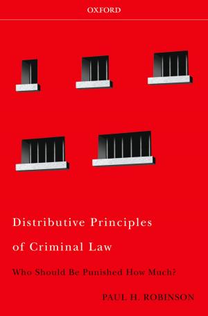 Cover of the book Distributive Principles of Criminal Law by Barbara Freedman