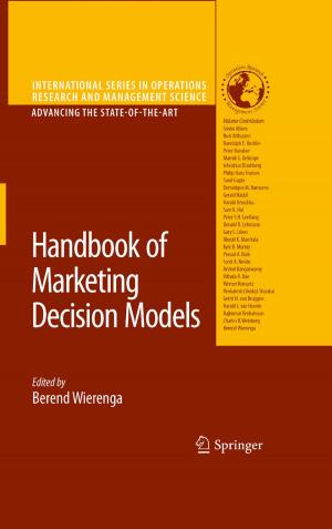 Cover of the book Handbook of Marketing Decision Models by Ian Hollander