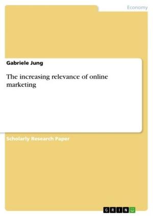 Cover of the book The increasing relevance of online marketing by Andreas Wurzer