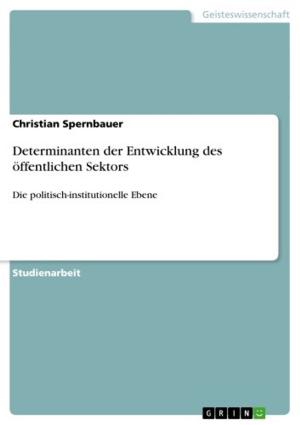 Cover of the book Determinanten der Entwicklung des öffentlichen Sektors by Lars Lorbeer